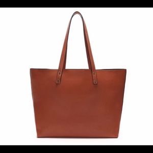 NWT Lulu dharma brown vegan leather 15x11x7.5 bag tote